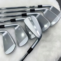 Ensemble de fers de golf de grande valeur 4-9+PW, finition polie, manche en acier, abordable pour les débutants