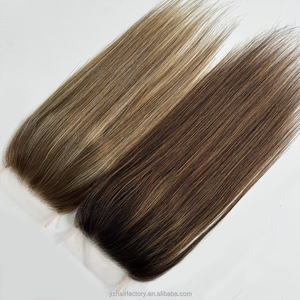 ท็อปเปอร์ผมแบบใสเต็มศีรษะ HD Lace  ขนาด 5x5 นิ้ว  วัสดุ Swiss Lace Mesh สำหรับผู้หญิงผิวขาว - Product Image 3