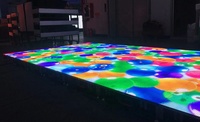 Pista de Baile LED 3D Portátil para Bodas, a Todo Color, Impermeable, Interactiva, Programable, Pantalla LED para DJ