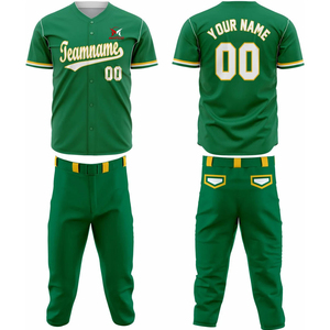 Vêtements de sport les plus populaires, respirants, service OEM, uniforme de baseball professionnel, fabrication au Pakistan, uniforme de baseball - Product Image 1