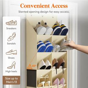 Hot Sale High Quality Door <b>Shoe</b> Organizer 15 Pockets Modern Style Fabric Rack Hanging <b>Shoe</b> Storage Stainless - Product Image 3