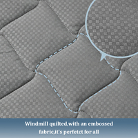 Protège-matelas imperméable en microfibre taille Queen avec poches profondes respirantes, utilisable toute l'année, lavable en machine