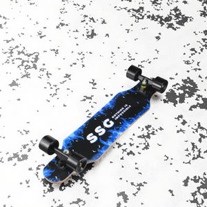 Planche à roulettes longue professionnelle de 31 pouces, double rocker concave, vitesse de 50-55 km/h, capacité de charge de 150 kg, épaisseur de 2,5 mm, pour débutants - Product Image 2