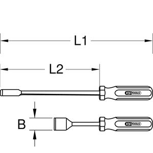 KS TOOLS Raspador de juntas, 25x200mm - Product Image 4
