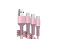Earphone & jam tangan pintar, kabel pengisi daya USB tipe-c/micro-usb tahan lama 1M/2m/3 kaki/6 kaki untuk Ponsel Power Bank nilon/kabel PVC