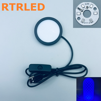 Kit de lampe LED ronde noire USB 5V avec télécommande pour imprimante 3D, lumière de table, lumière de nuit RGB pour la maison, kit de lampe LED Bambu Lab 001