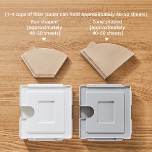Modern Design Household Coffee Tools <b>Storage</b> Rack Hand Drip Filter Paper Holder Dust-proof Paper <b>Storage</b> <b>Box</b> for <b>Kitchen</b> - Product Image 3