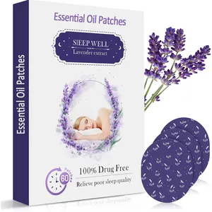 Lavender Sleep Comfort Essential Oil Body Patches Mask Stickers for Face Mask & Pillow All Night for Kids and Adults