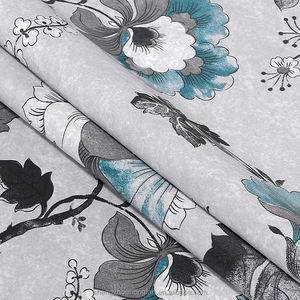 Rideaux occultants Rideau à imprimé floral en polyester Rideaux de fenêtre à œillets isolés thermiquement-Floral traditionnel en sauge et marron - Product Image 2