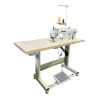 Machine à coudre industrielle HUAMEI à point noué, à une aiguille, avec pied entraîneur, moteur haute vitesse et haute précision 550W – Offre spéciale