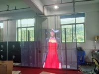 Panneau d'affichage intérieur transparent à membrane P10.41LED Écran mural en verre pour centre commercial Bijouterie