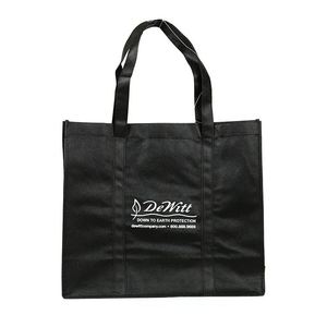 Sacs de shopping en tissu recyclable personnalisés, promotionnels, noirs, en PP non tissé - Product Image 2