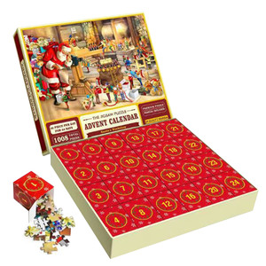 Calendrier de l'Avent en forme de puzzle, 1008 pièces, puzzle de compte à rebours de Noël pour enfants et adultes - Product Image 5