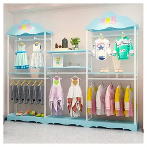 Kundenspezifisches Kinderkleidungsregal Kinderkleidungsgeschäft-Vorführregal Wandverkaufsregal
