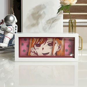 Lampu Kotak Anime JiuJitsu Kaisen 3D Terlaris, Lampu Malam Satoru Gojo dengan Bingkai Kayu, Lampu LED Isi Ulang USB - Product Image 4