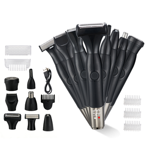 8in1電動シェーバー、陰部トリマー、男性用トリマー、コードレス脱毛器、防水ボディトリマー（男性用） - Product Image 1