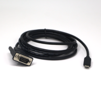 Kabel Serial FTDI232 USB C Ke RS485 DB9 Kecepatan Tinggi, Kabel Pria Wanita, Transfer Data Serial Andal untuk Perangkat Otomasi