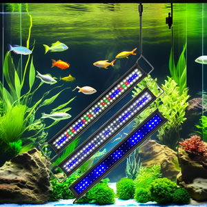 172143 18W Rgb Led Aquarium Verlichting Kunststof + Aluminium 30-150Cm Verstelbare Verwisselbare Emitt Kleur Vis Koraal Tanklampen - Product Image 2