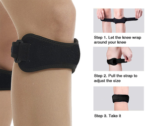 Grosir CE bersertifikat medis olahraga lutut dapat disesuaikan <span class=keywords><strong>Patella</strong></span> lutut bungkus Neoprene <span class=keywords><strong>Patella</strong></span> tali lutut untuk menghilangkan rasa sakit Pria Wanita - Product Image 5