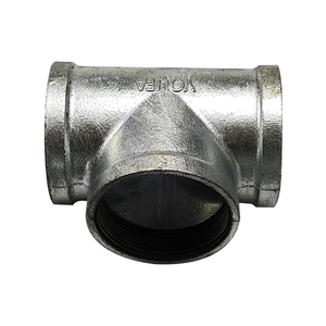 <span class=keywords><strong>3x2</strong></span> 1/2 inch sắt mạ kẽm thép Threaded dễ uốn Reducer <span class=keywords><strong>TEE</strong></span> Ống phù hợp - Product Image 1