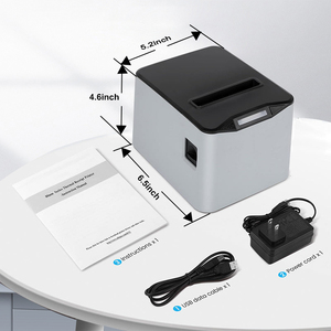 Printer tanda terima termal POS 3 inci 80mm nirkabel untuk restoran USB Bluetooth LAN antarmuka dengan Auto Cutter - Product Image 3