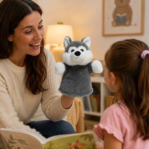 Nuevo Títere de Mano de Peluche Personalizado, Muñeco de Peluche de Perro, Muñeco de Peluche <span class=keywords><strong>para</strong></span> Niños, Actuación Teatral <span class=keywords><strong>para</strong></span> Educación - Product Image 4