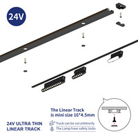 DGLUX Ultra Mince Montage En Surface Linéaire Piste Magnétique Dc48v Éclairage Intérieur Led Système D'éclairage Sur Rail Magnétique