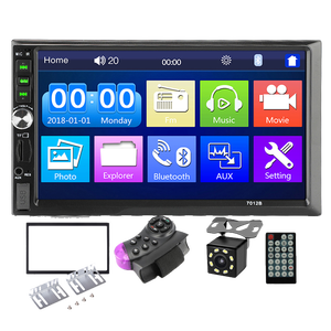 Máy Phát Thanh Xe Hơi Đa Phương Tiện 7 Inch Âm Thanh Stereo Kép 2,5D Màn Hình Cảm Ứng BT FM Mirror Link MP5 - Product Image 1