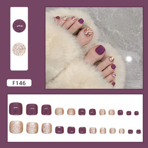 24 pièces avancées blanchies ABS Nail Art Patch <span class=keywords><strong>manucure</strong></span> <span class=keywords><strong>ongle</strong></span> amovible pièces françaises pour les doigts et les ongles d'orteils - Product Image 6