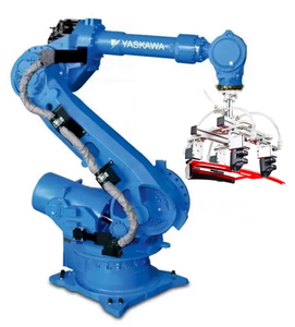 หุ่นยนต์ YASKAWA GP180 แบบ 6 แกน รับน้ำหนักได้ 180 กก. ระบบขับเคลื่อนเซอร์โวไฟฟ้า IP65 380V สำหรับงานอุตสาหกรรม  ชิ้นส่วนมอเตอร์หลักสำหรับอุตสาหกรรมยานยนต์ - Product Image 1