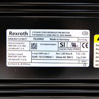 Moteur servo Rexroth R911319817 MSK071C-0300-NN-S1-UP0-NNNN neuf et d'origine en stock, livraison rapide
