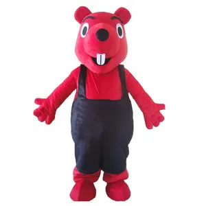 Fantasia de natal/urso vermelho fantasia de mascote/urso adulto