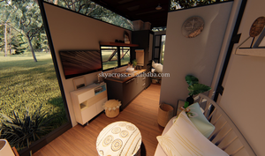 <span class=keywords><strong>Mini</strong></span> cabine d'hôtel Kit de <span class=keywords><strong>maison</strong></span> préfabriquée petites maisons de vacances entièrement meublées énergie solaire 1bd petite <span class=keywords><strong>maison</strong></span> maisons <span class=keywords><strong>écologique</strong></span>s Casa - Product Image 6