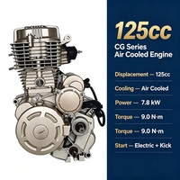 Ensemble moteur refroidi par air CG125 pour tricycle à trois roues, fabrication OEM directe d'usine