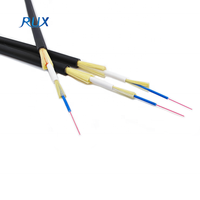 FTTH 1 Inti Jaket Ganda Penyangga Ketat Harga Kabel Serat Optik Bulat Benang Aramid