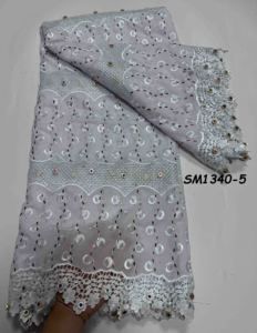 Nouveau style de tissu en dentelle africaine, voile <span class=keywords><strong>suisse</strong></span> 100 % coton, dentelle <span class=keywords><strong>suisse</strong></span> en voile en <span class=keywords><strong>Suisse</strong></span> 2026, matière pour vêtements en dentelle sèche - Product Image 5