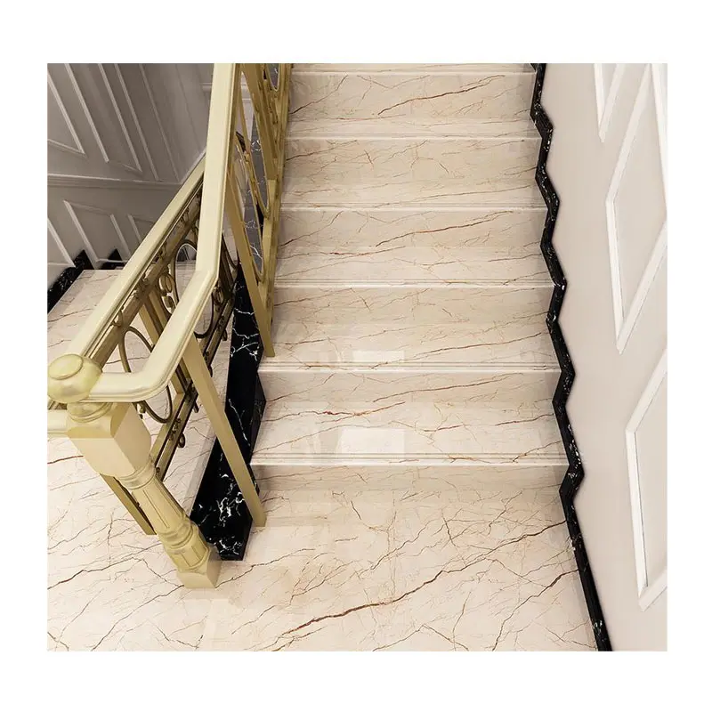 Natural Beige And Gold Marble Slab Golen Veins Sofitel Golden Marble White Gold Marble Stair for Hotel Flooring Tiles