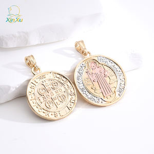 Pendentif Vierge <span class=keywords><strong>De</strong></span> <span class=keywords><strong>Guadalupe</strong></span> Offre Spéciale et breloque Jésus plaqué or bijoux religieux catholiques en alliage <span class=keywords><strong>de</strong></span> type chrétien - Product Image 3