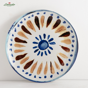 OEM ODM, ensemble de vaisselle en céramique avec peinture imprimée soleil de style égyptien mystérieux, vaisselle en porcelaine imprimée personnalisée pour l'hôtellerie - Product Image 5