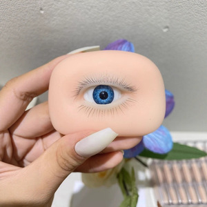 Nouvelle Tête <span class=keywords><strong>de</strong></span> Mannequin Réaliste en Silicone à <span class=keywords><strong>Yeux</strong></span> Ouverts pour l'Entraînement et <span class=keywords><strong>la</strong></span> Pratique des Extensions <span class=keywords><strong>de</strong></span> Cils – Modèle pour Débutants - Product Image 1