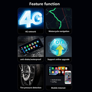 Chine moto étanche Gps Navigation moto compteur écran Lcd sans fil Carplay Android Auto Hicar affichage de la pression des pneus - Product Image 2