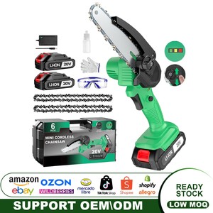 Scie à chaîne sans fil professionnelle 20V, outils électriques de qualité DIY pour la coupe du bois, alimentation par batterie, CS-150A, scie à chaîne sans fil 6 pouces CS-150 - Product Image 5