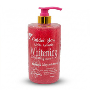 <span class=keywords><strong>Gel</strong></span> <span class=keywords><strong>Douche</strong></span> Moussant Exfoliant Golden Glow Herbal Alpha Arbutin Effet Éclaircissant en 7 Jours OEM 1000ml - Product Image 5