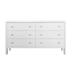 Design élégant Mobilier De Chambre <span class=keywords><strong>Blanc</strong></span> Lavé de Haute Qualité Chêne Table de <span class=keywords><strong>Commode</strong></span> 6 Tiroirs <span class=keywords><strong>Commode</strong></span> de Chambre - Product Image 1