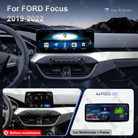 Panel Layar Sentuh Multimedia Otomatis 12.3 untuk Ford Focus 19-22, Radio Mobil, Carplay Nirkabel, Modifikasi Navigasi, Bingkai Dasbor