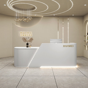 Office Furniture <b>Desk</b> Set Modern <b>Simple</b> Office Reception Salon Beauty Salon Luxury Style Customized Cashier <b>Desk</b> - Product Image 3