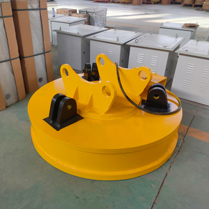 Imán de elevación de 10 toneladas Excavadora Levantamiento de chatarra 10000kg Electro imán de elevación circular - Product Image 2