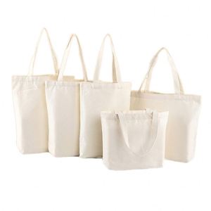 Bolsa de Lona Blanca Personalizable de Fábrica para Pintar a Mano, con Espacio en Blanco para Diseño DIY, para Uso Industrial y Agrícola, con Logotipo Impreso - Product Image 1