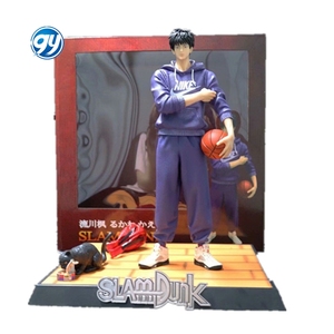 Figuras De 28CM Anime GK Slam Dunk Kaede Rukawa Riding Bike Estatua De PVC Figuras De Acción Juguete <span class=keywords><strong>Slamdunk</strong></span> Figura De Acción - Product Image 1