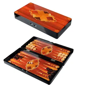 Planche d'impression personnalisée créative, Backgammon en bois, jeu de pièces pour enfants et adultes